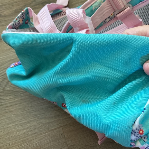 Pottery Barn Kids Small Hedgehog Backpack Blue & Pink - Picture 6 of 6